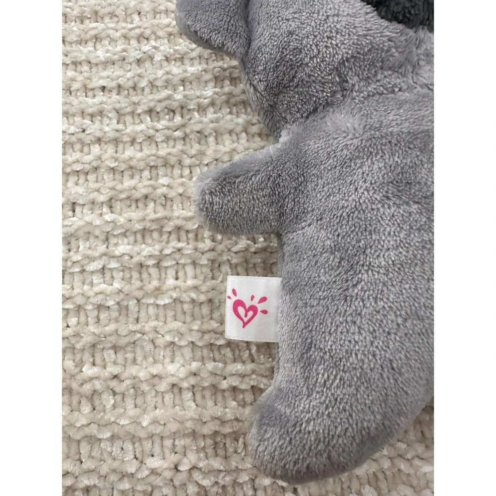 Justice Gund Plush Koala Dog Milo Stuffed Animal Toy Lot Grey Tricolor Lovey 6in